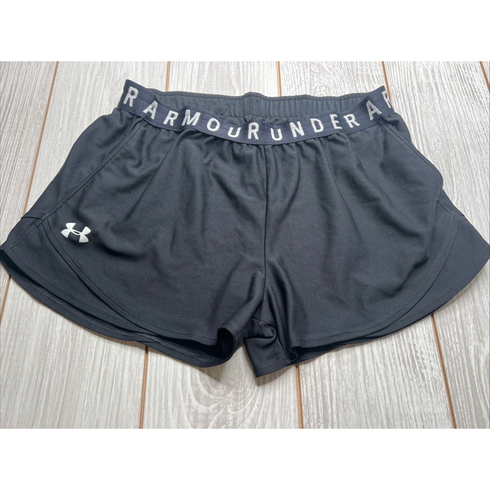 Under Armour Womens Shorts Size Large Black Play Up 3.0
